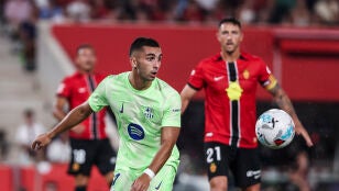 Ferran Torres, en acci&oacute;n ante el Mallorca