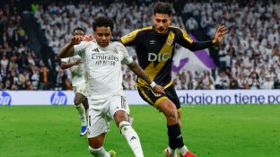 Rodrygo Goes, en el partido ante el Rayo Vallecano