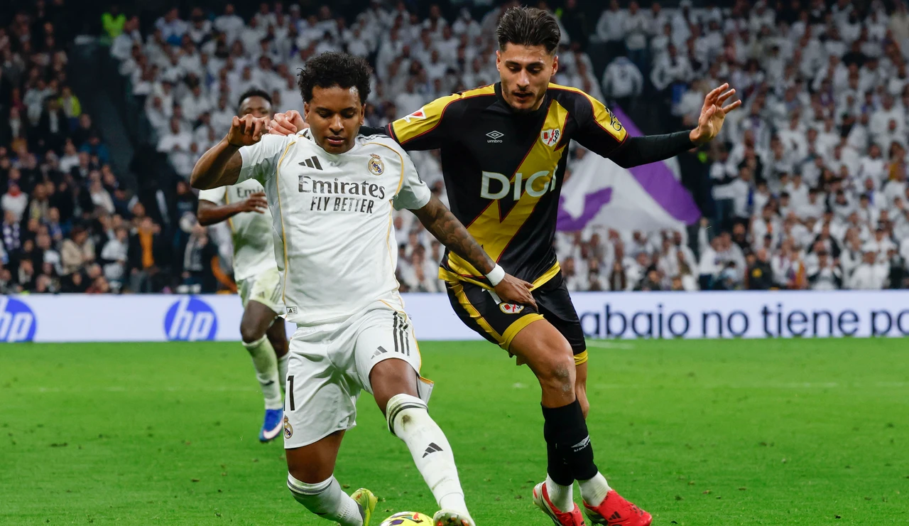 Rodrygo Goes, en el partido ante el Rayo Vallecano