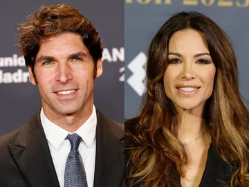 Cayetano Rivera y Tamara Gorro en un montaje Cayetano Rivera y Tamara Gorro en un montaje