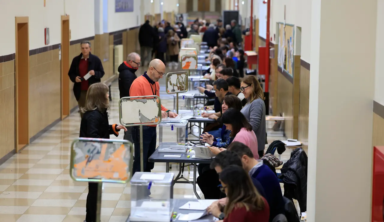 Votación durante unas elecciones
