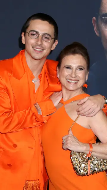 Timothée Chalamet y su madre, Nicole Flender Timothée Chalamet y su madre, Nicole Flender