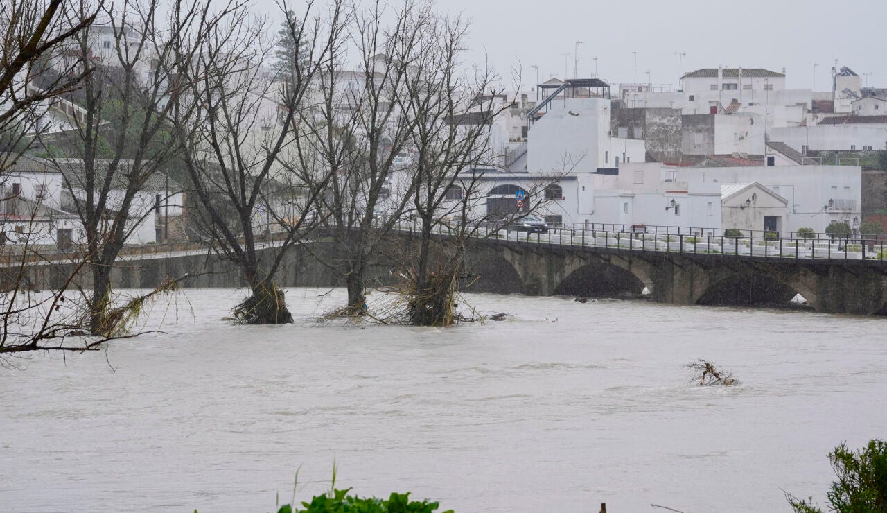 Vista del r&iacute;o Guadalete a su paso por Arcos de la Frontera