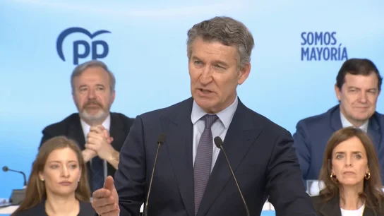 Feijóo en la Junta Directiva Nacional del PP Feijóo en la Junta Directiva Nacional del PP