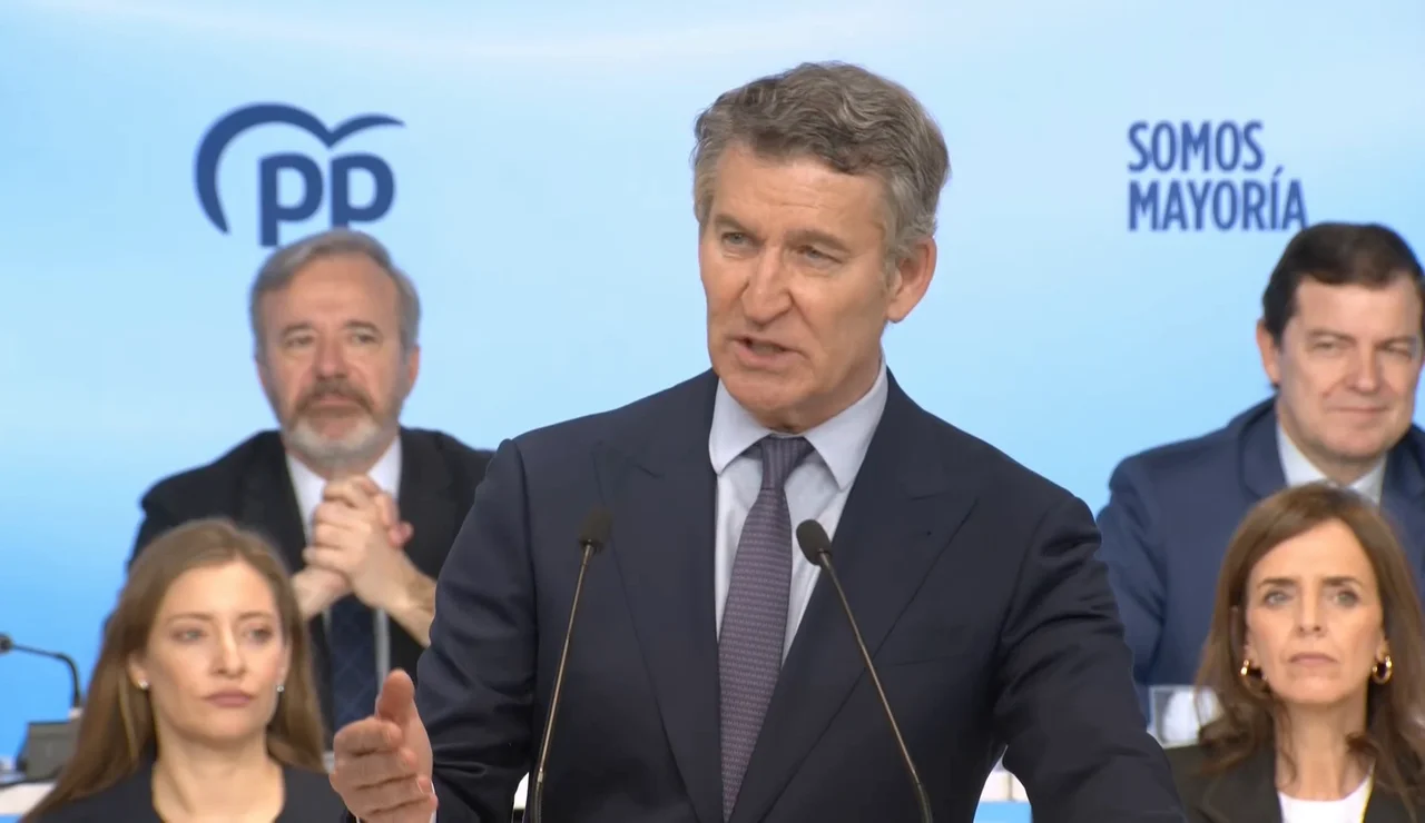 Feijóo en la Junta Directiva Nacional del PP