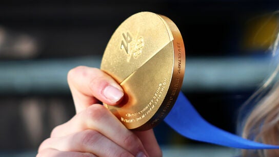 Medalla de los Juegos Ol&iacute;mpicos de Mil&aacute;n-Cortina