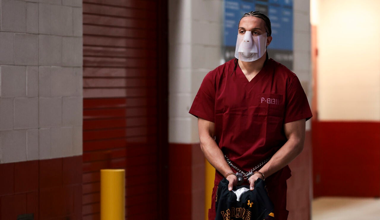Mack Hollins, a su llegada al Levi's Stadium de Santa Clara