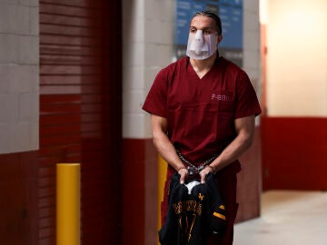 Mack Hollins, a su llegada al Levi's Stadium de Santa Clara