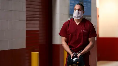 Mack Hollins, a su llegada al Levi's Stadium de Santa Clara Mack Hollins, a su llegada al Levi's Stadium de Santa Clara