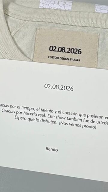 Dedicatoria de Bad Bunny a Zara