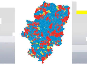 Mapa por municipios elecciones Aragón 2026 Mapa por municipios elecciones Aragón 2026