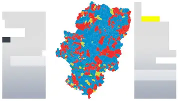 Mapa por municipios elecciones Aragón 2026 Mapa por municipios elecciones Aragón 2026