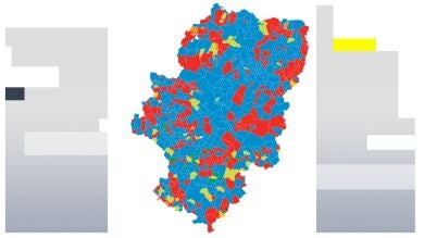 Consulta el mapa de los resultados por municipios de las elecciones de Aragón