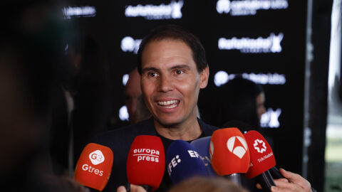 Rafa Nadal se dirige a los medios de comunicación Rafa Nadal se dirige a los medios de comunicación