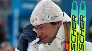 Sturla Holm Laegreid entre l&aacute;grimas