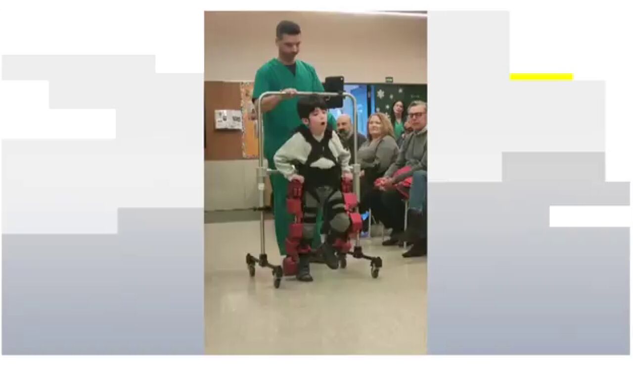 Exoesqueleto pedi&aacute;trico de una asociaci&oacute;n gallega