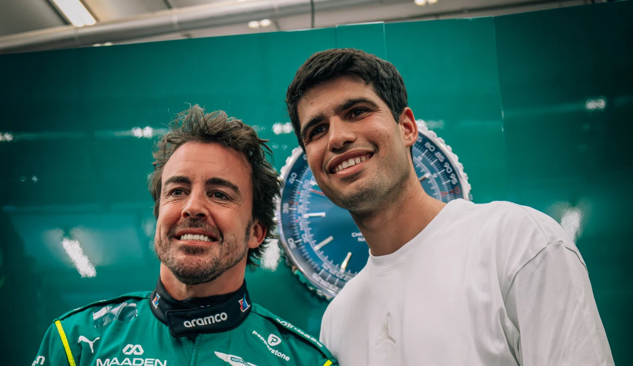 Fernando Alonso y Carlos Alcaraz