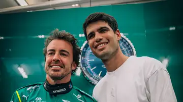 Fernando Alonso y Carlos Alcaraz Fernando Alonso y Carlos Alcaraz