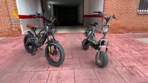 Intervenidos en La Rioja un patinete y una bicicleta modificados para aumentar su velocidad hasta la de un ciclomotor