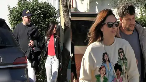 Kiko Rivera y su novia Lola e Irene Rosales y su novio Guillermo Kiko Rivera y su novia Lola e Irene Rosales y su novio Guillermo