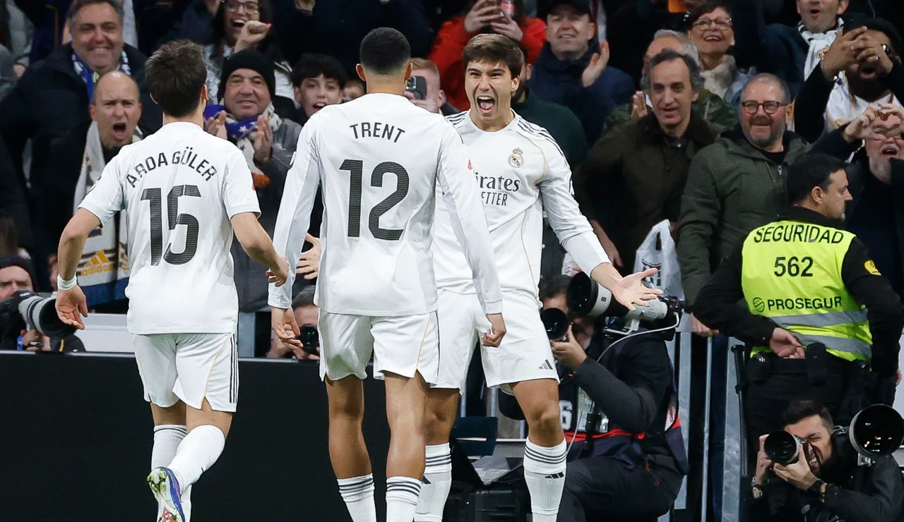 Gonzalo celebra su gol ante la Real Sociedad