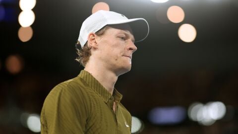 Sinner durante el Open de Australia 2026