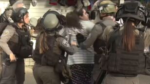 Enfrentamiento polic&iacute;a israel&iacute; y ortodoxos