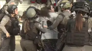 Enfrentamiento policía israelí y ortodoxos Enfrentamiento policía israelí y ortodoxos