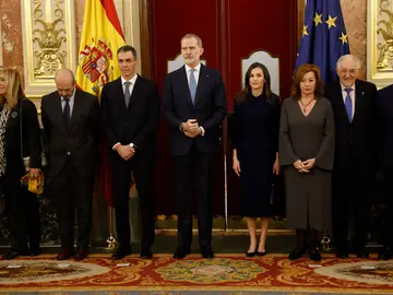Los reyes de España, Felipe VI y Letizia, presiden el acto institucional que conmemora la Constitución de 1978 Los reyes de España, Felipe VI y Letizia, presiden el acto institucional que conmemora la Constitución de 1978