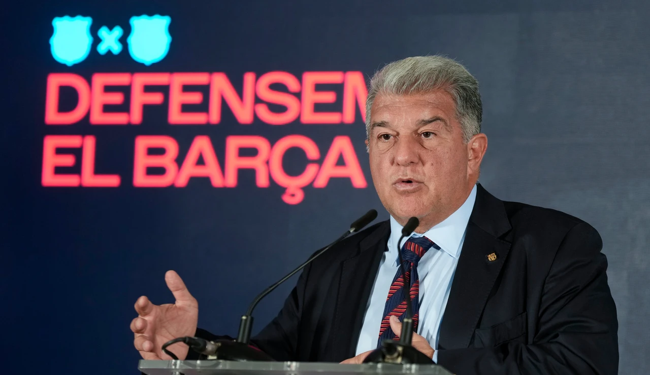 Joan Laporta, en el acto de presentación de su candidatura a la presidencia del Barcelona