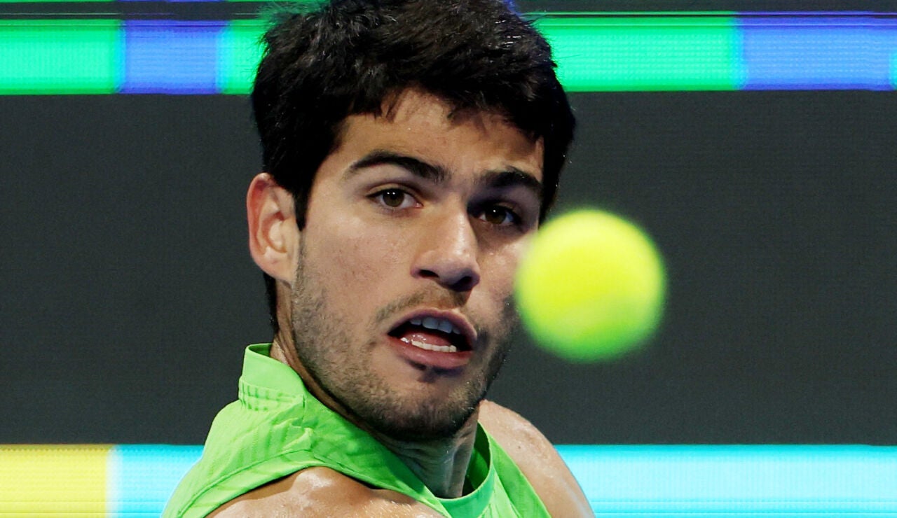 Carlos Alcaraz en el Qatar Open de Doha