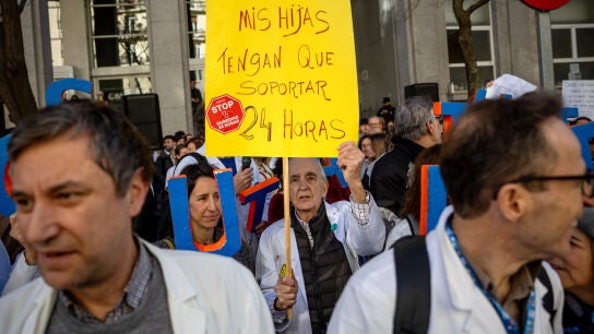 Huelga de m&eacute;dicos en Espa&ntilde;a