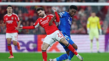 Tchouameni en el partido contra el Benfica