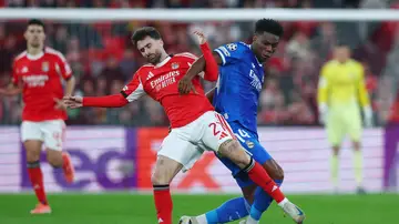 Tchouameni en el partido contra el Benfica Tchouameni en el partido contra el Benfica