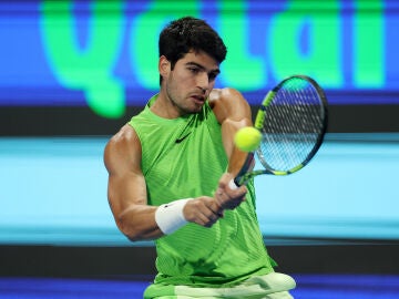 Carlos Alcaraz en el ATP 500 de Doha