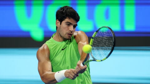 Carlos Alcaraz en el ATP 500 de Doha
