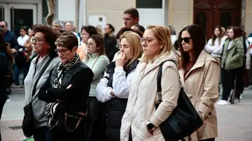 Vecinos de Xilxes en el minuto de silencio Vecinos de Xilxes en el minuto de silencio