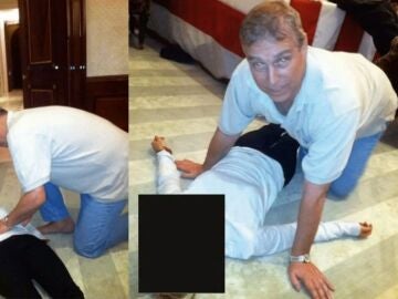 Las im&aacute;genes del pr&iacute;ncipe Andr&eacute;s en los archivos de Epstein
