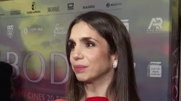 Elena Furiase atendiendo a los medios de comunicación Elena Furiase atendiendo a los medios de comunicación