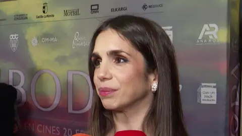 Elena Furiase atendiendo a los medios de comunicación Elena Furiase atendiendo a los medios de comunicación