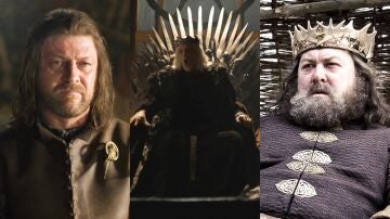 Ned Stark, el Rey Loco y Robert Baratheon de Juego de Tronos