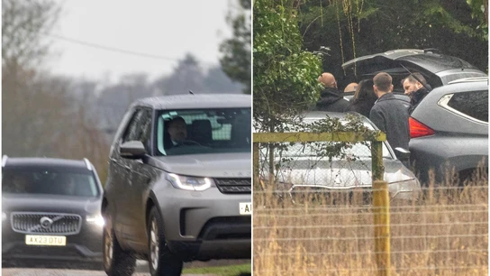 Imágenes de la detención del príncipe Andrés en su residencia de Sandringham Imágenes de la detención del príncipe Andrés en su residencia de Sandringham