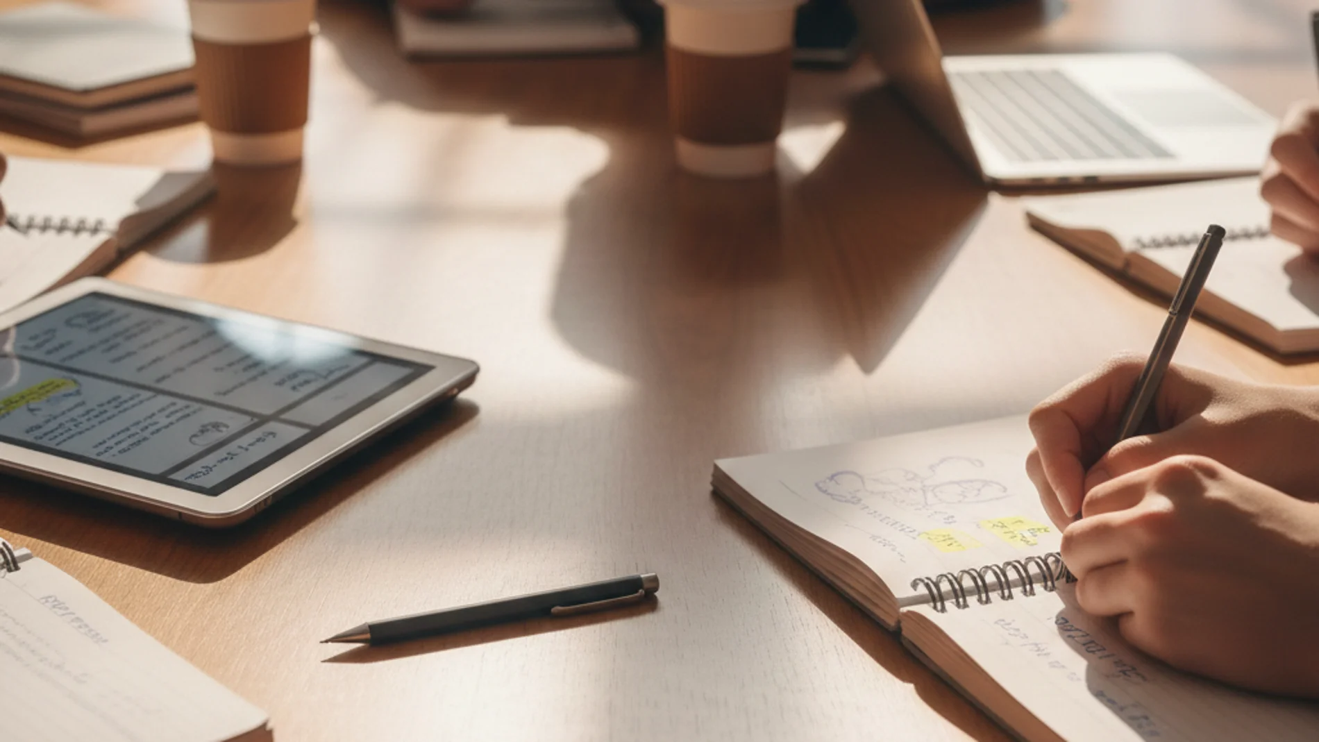 Estudiantes tomando apuntes Estudiantes tomando apuntes