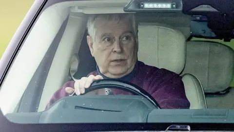 El expríncipe Andrés, poco antes de ser detenido El expríncipe Andrés, poco antes de ser detenido