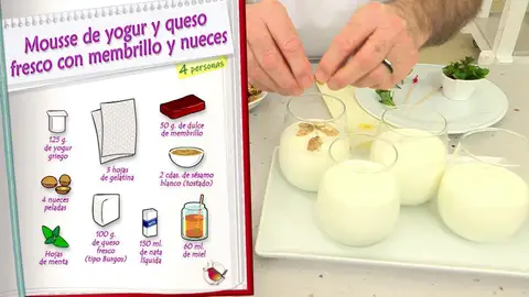Ingredientes Mousse de yogur y queso fresco Ingredientes Mousse de yogur y queso fresco