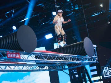 Los nervios de Patricia Conde en el rodillo en equilibrio 