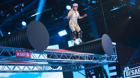 Los nervios de Patricia Conde en el rodillo en equilibrio 