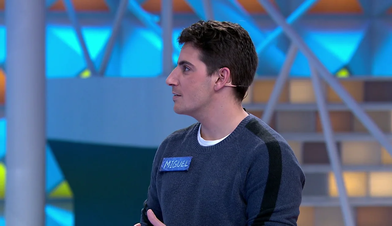 Miguel, concursante de La ruleta de la suerte
