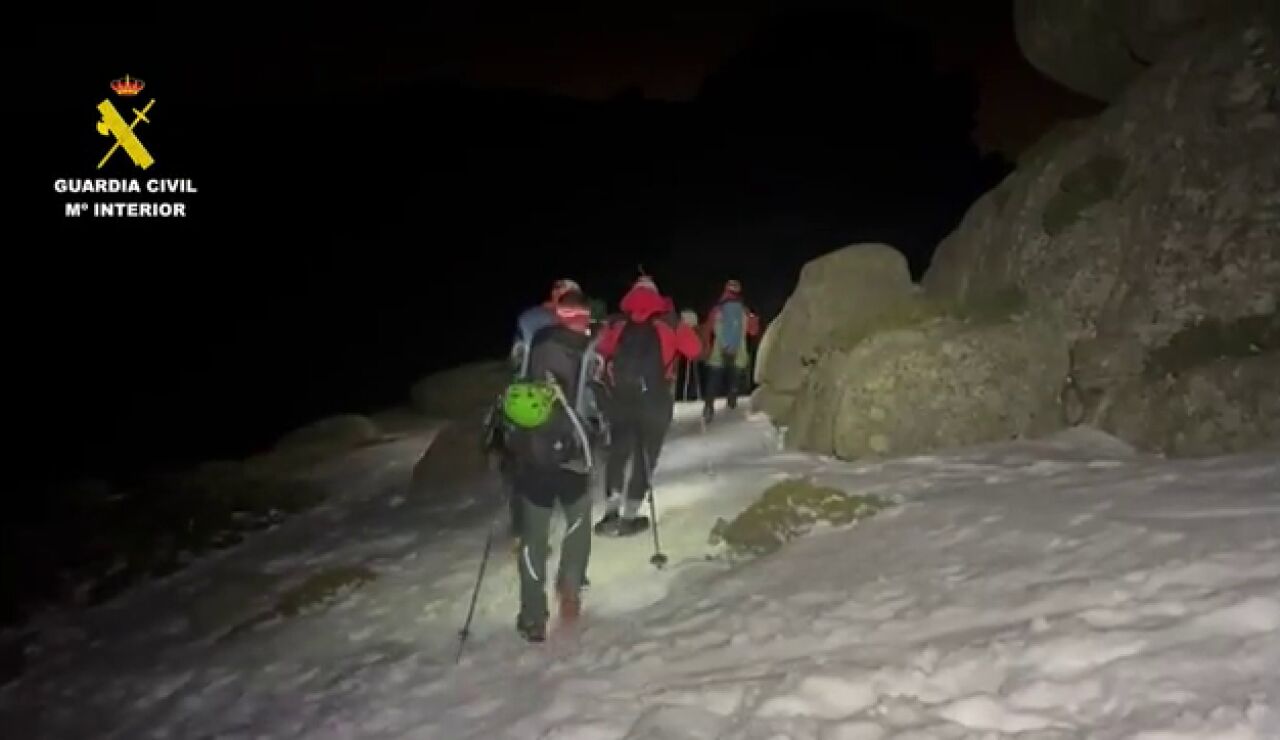 La Guardia Civil rescata a cuatro personas este fin de semana en Siete Picos, Guadarrama