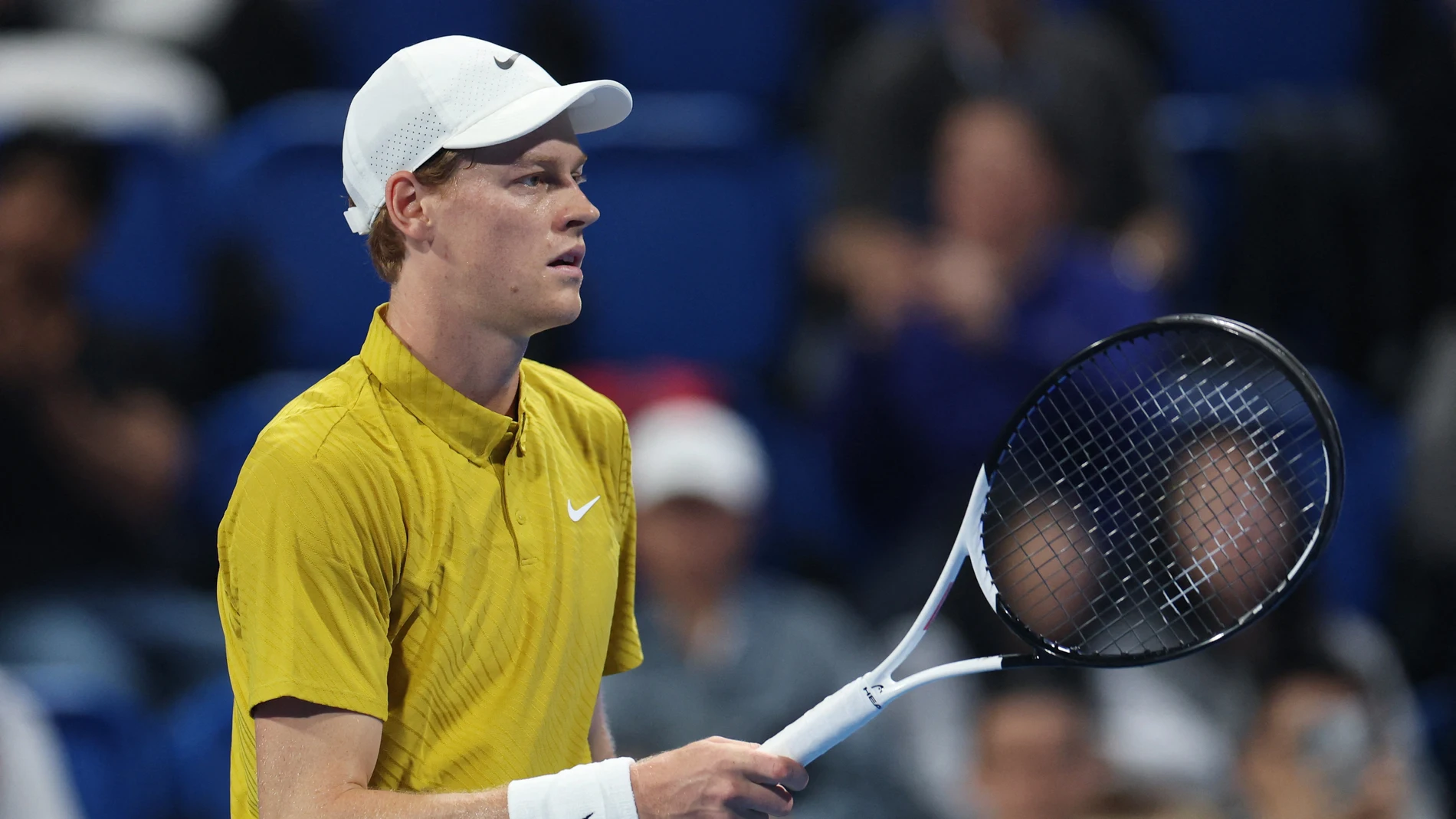 Jannik Sinner, en el partido ante Mensik en Doha Jannik Sinner, en el partido ante Mensik en Doha